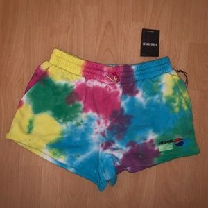 Forever 21 Pepsi Tie Dye Shorts